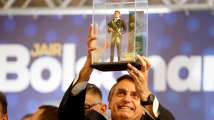 Right-wing front-runner Jair Bolsonaro calls on Brazil to elect him on...