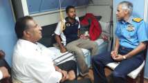 Commander Abhilash Tomy brought safely to Vizag onboard INS Satpura