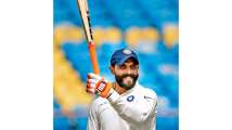 Caution - Ravindra Jadeja's sword at work