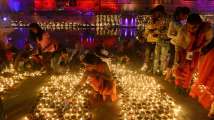 Over 3 lakh diyas lit on banks of Saryu river in new world record