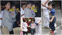 Inside pics and videos: After having a gala time at playschool, Taimur Ali...