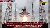 Third lunar bound orbit maneuver for Chandrayaan-2 performed successfully:...