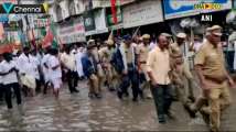 Nirmala Sitharaman wades through waterlogged street during walkathon in Che...