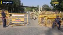Security beefed up outside Bengaluru hotel where rebel Congress MLAs are st...