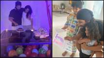 Pics: Allu Arjun spends intimate birthday with wife Sneha and kids Ayaan, A...