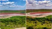 Lonar lake water in Maharashtra turns red, leaves nature lovers baffle...