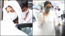 Sushant Singh Rajput last rites: Rhea Chakraborty snapped at hospital, Shra...