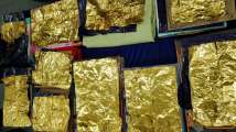 Hidden in cardboard sheets, gold foil worth Rs.78.4 lakh seized at Chennai...