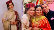 Kangana Ranaut dons traditional Pahadi outfit for brother Aksht's...