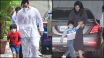 'No photos!', screams Taimur Ali Khan on getting snapped with Kar...