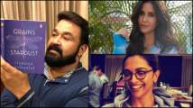 Photos of the Day: Mohanlal reads daughter's book, Katrina Kaif, Deepi...