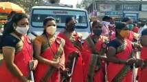 In Pics: Gulabi Gang enforces COVID-19 protocols in Jalgaon as cases surge...