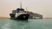 Cargo ship Ever Given refloats after blocking traffic for 6 days in Su...