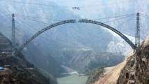 In Pics: Arch closure of the world's highest railway bridge over Chena...