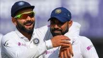 Mohammed Shami gives hilarious reaction to Virat Kohli's aggressi...