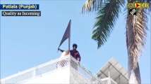Navjot Singh hoists black flag at residence in support of protesting farmer...