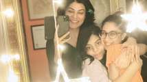 Sushmita Sen poses with her 'universe' Renee Sen, Alisah Sen...