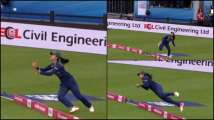 WATCH: Harleen Deol takes stunning catch to dismiss Amy Jones in 1st T...