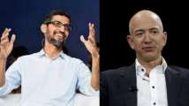 Google CEO Sundar Pichai breaks silence on former Amazon CEO Jeff Bezo...