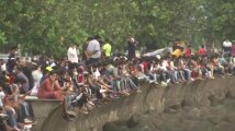 Crowds of people at Marine Drive, Juhu Beach as COVID curbs relax- Wat...