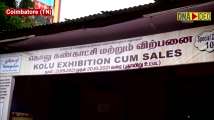 Artisans display different variety of dolls at Navarathri Kolu exhibition i...