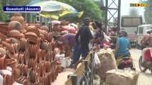 Earthen lamp sellers in Guwahati hoping for good business ahead of festive...