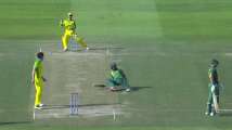 Watch: Keshav Maharaj slips, ends up in a comical run-out during SA...