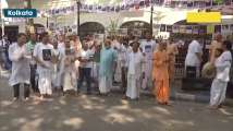 Bangladesh violence: ISKCON devotees continue to protest in Kolkata 