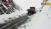 Watch: Snow clearance operations underway at Mughal Road in Poonch
