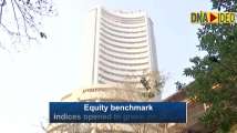 Equity indices open in green, Sensex up by 385 points