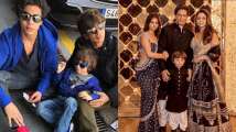Happy Birthday Shah Rukh Khan: Adorable family photos of King Khan with wif...