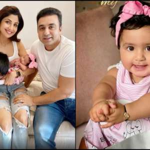 Shilpa Shetty-Raj Kundra's daughter Samisha turns one, couple shares unseen moments of baby girl - Vimarsana News