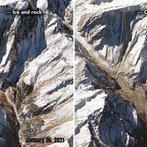 Uttarakhand glacial burst: New NASA satellite images show crack in mountain ice months before tragedy - Vimarsana News
