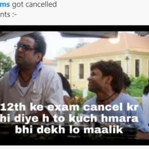 CBSE, CISCE Class 12 board exams 2021 cancelled: Students celebrate decision with hilarious memes on social media - Vimarsana News