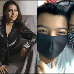 'Masked bandits' Kajol and son Yug Devgan pose for a cute selfie - Vimarsana News