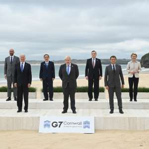 Picture of socially distanced G7 leaders, including US President Joe Biden, at summit goes viral - Vimarsana News