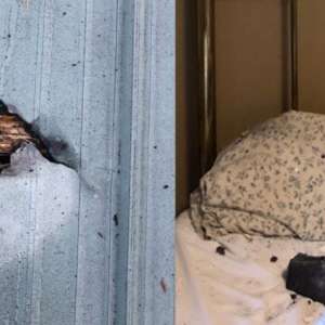 Sleeping woman miraculously escapes death by inches after meteorite crashes on her bed - Vimarsana News