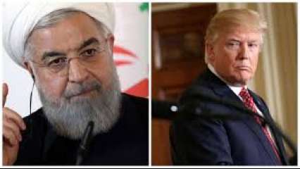 Donald Trump and  President Rouhani