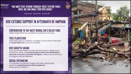 KKR extend support to battle aftermath of cyclone Amphan