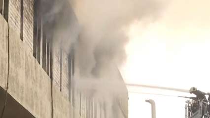 Fire breaks out in LIC building in Mumbai, firefighting operations underway
