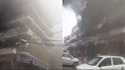 Massive fire breaks out at commercial complex in Noida's Nithari market, no casualties