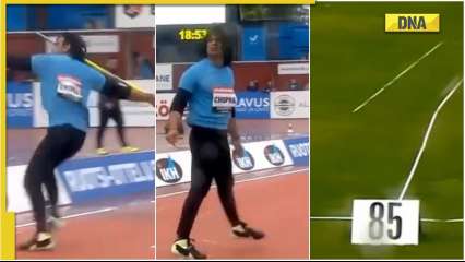 Watch: Neeraj Chopra's 86.69m gold medal clinching throw at Kuortane Games