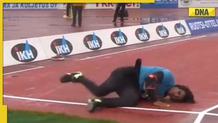 Neeraj Chopra's Gold at Kuortane Games: Watch Javelin star escape injury after nasty fall