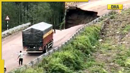 Portion of highway collapses in Himachal Pradesh, CM Jai Ram Thakur orders probe