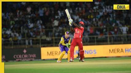 Gayle storm in Jodhpur: Twitter hails Chris Gayle after he smashes fastest fifty in Legends League Cricket
