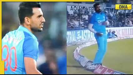 Watch: Deepak Chahar abuses Mohammed Siraj as he concedes a six after stepping on boundary