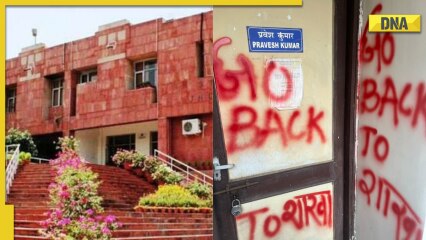 ‘Brahmin Bharat chhodo’: JNU campus defaced with anti-Brahmin slogans, female professor harassed