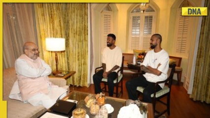 T20I captain Hardik Pandya, brother Krunal celebrate New Year’s Eve with Home Minister Amit Shah; see pics