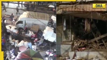 On cam: Suspected cylinder blast in Delhi's Sadar Bazar, 1 dead and 3 injured