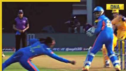 Watch: Harmanpreet Kaur takes one-handed stunner to  dismiss Devika Vaidya in WPL 2023